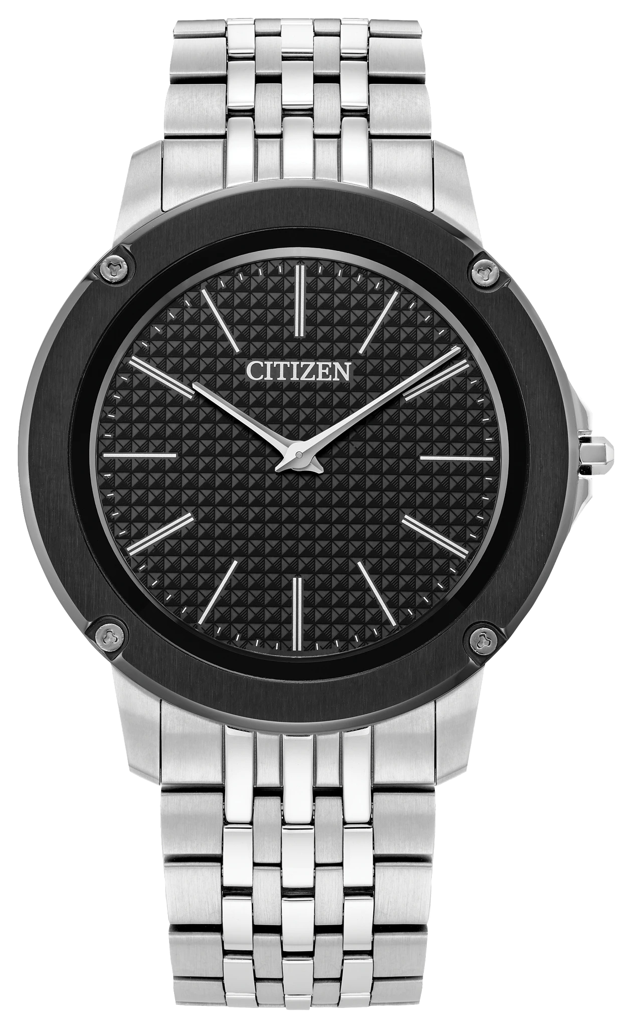 Eco-Drive One Black Dial Stainless Steel Bracelet AR5075-69E | CITIZEN